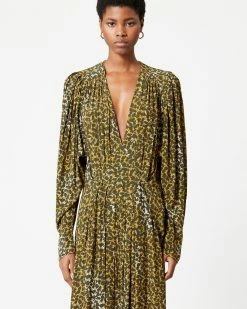 Isabel MarantAissa Dress - Ecru/Black 8 Isabel MarantAissa Dress - Ecru/Black -Viktoria & Woods shop 15227844nh 23 r@2x