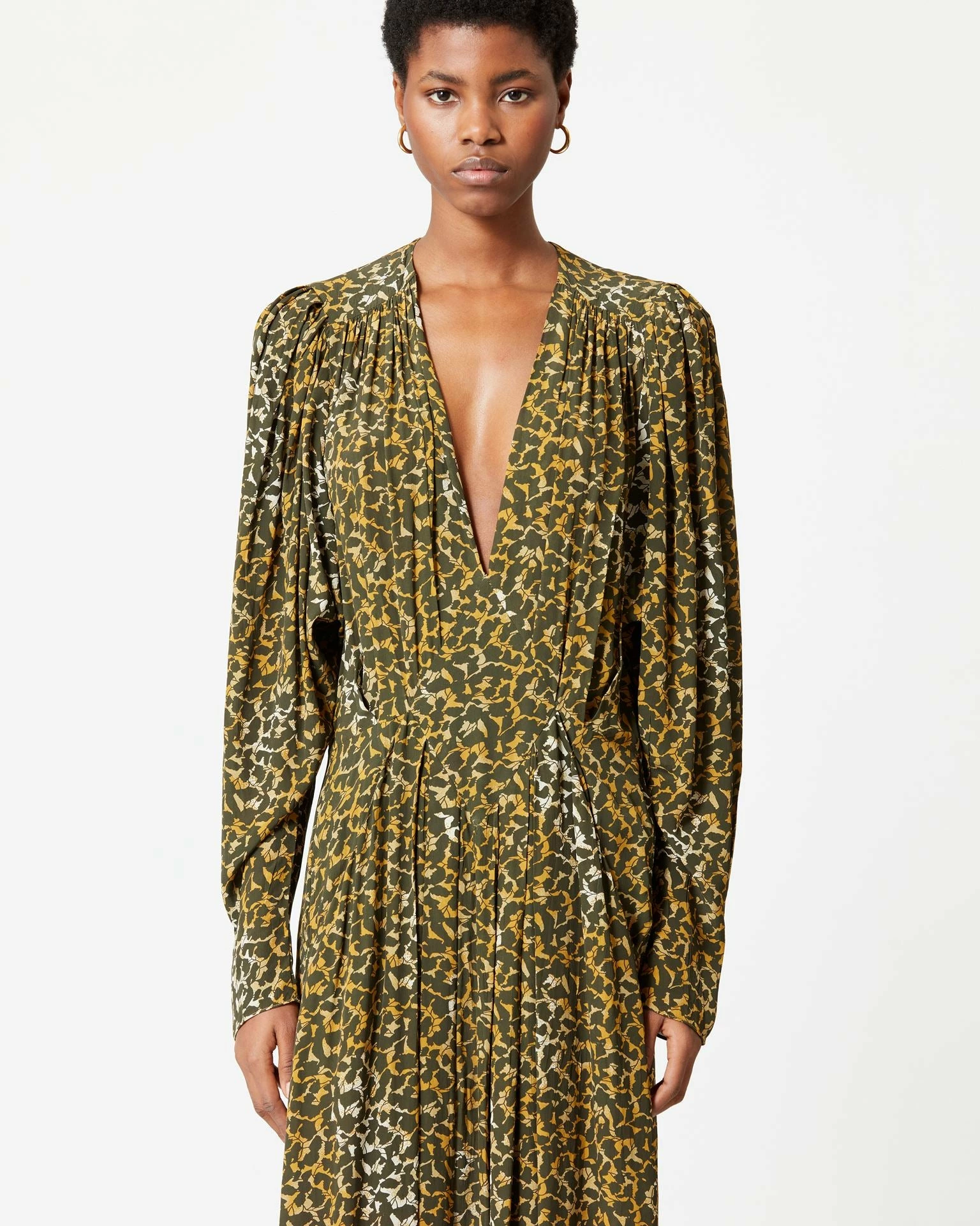 Isabel MarantAissa Dress - Ecru/Black 4 Isabel MarantAissa Dress - Ecru/Black - Image 4