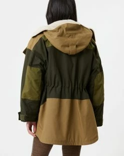 Isabel MarantGane Coat - Dark Khaki -Viktoria & Woods shop 16147940vo 23 e@2x