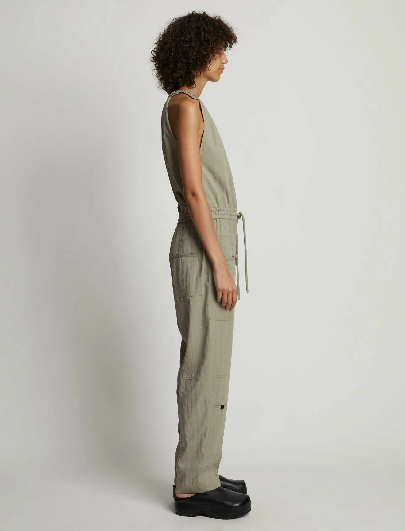 Proenza Schouler White LabelDrapey Tank Jumpsuit - Black 4 Proenza Schouler White LabelDrapey Tank Jumpsuit - Black - Image 4