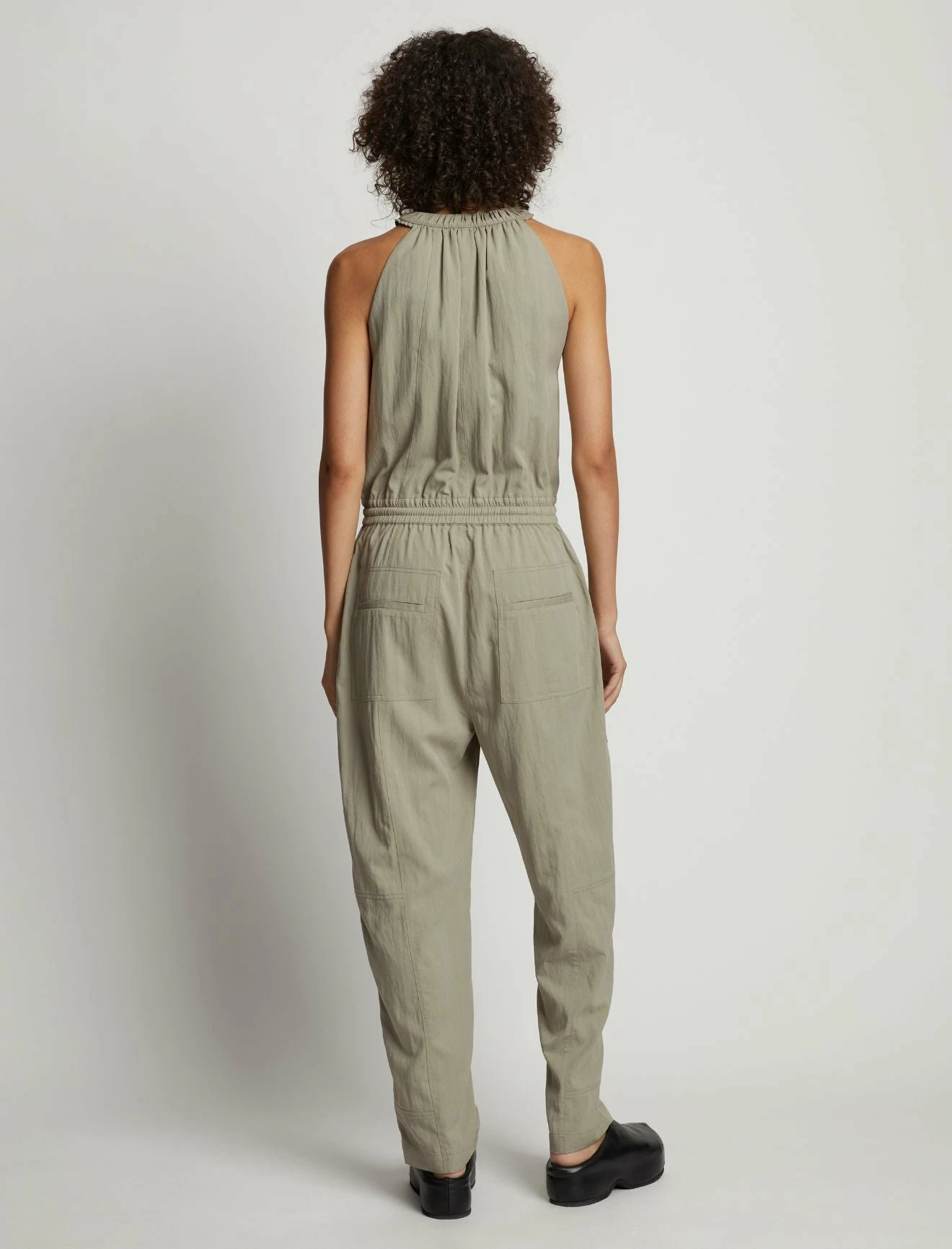 Proenza Schouler White LabelDrapey Tank Jumpsuit - Black 5 Proenza Schouler White LabelDrapey Tank Jumpsuit - Black - Image 5