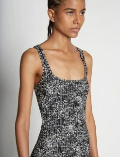 Proenza Schouler White LabelSpeckle Knit Dress - Pearl/Black -Viktoria & Woods shop 18511588 42123317 1320@2x