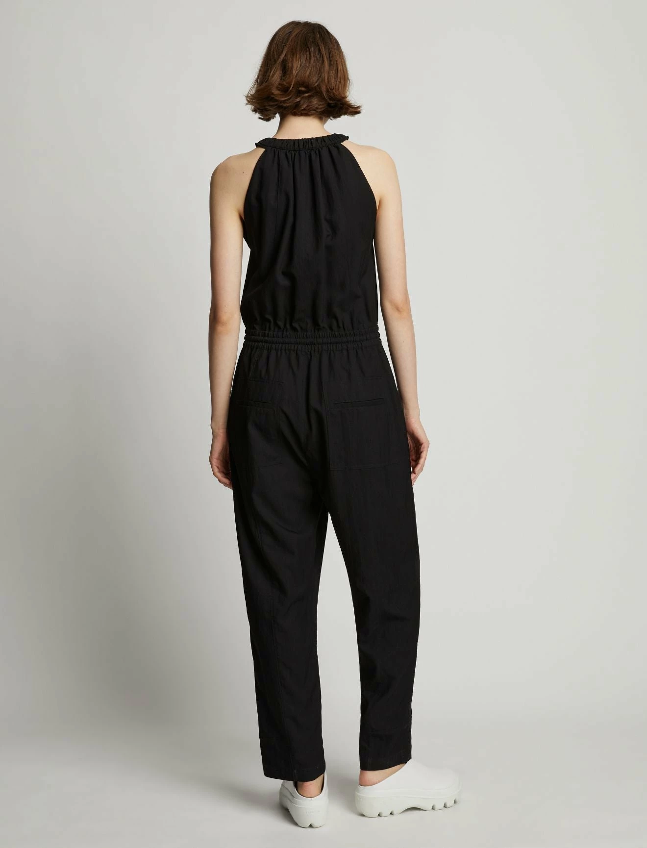 Proenza Schouler White LabelDrapey Tank Jumpsuit - Black 4 Proenza Schouler White LabelDrapey Tank Jumpsuit - Black - Image 4