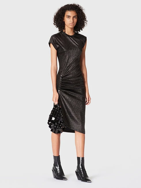 Paco RabanneRobe Mid Length Dress - Black 2 Paco RabanneRobe Mid Length Dress - Black - Image 2