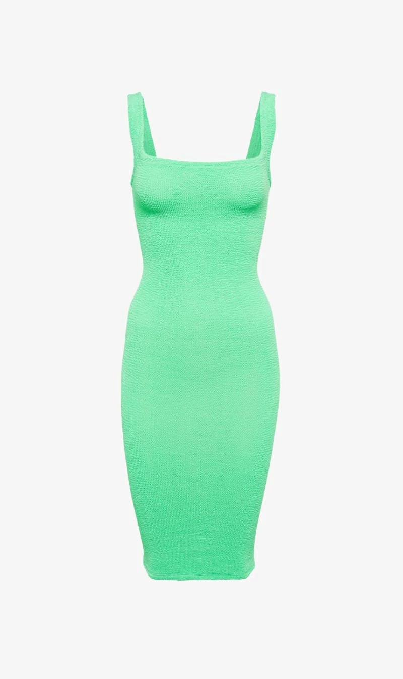 Hunza GTank Dress - Lime 1 Hunza GTank Dress - Lime