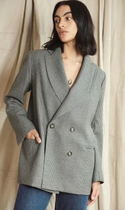 MahsaGentlewomen Blazer - Mini Houndstooth