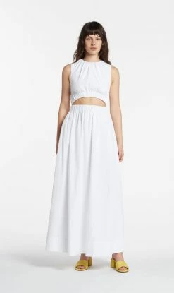 SIR THE LABELDion Gathered Dress - Blanc