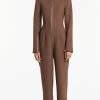 SIR THE LABELAdrien Jumpsuit - Chocolate