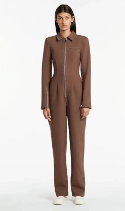 Viktoria & Woods shop 7 SIR THE LABELAdrien Jumpsuit - Chocolate