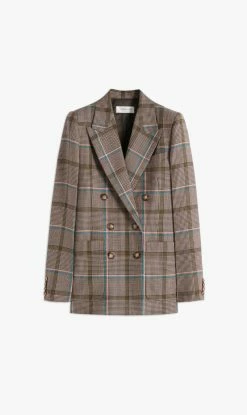 Victoria BeckhamDouble Breasted Jacket - Turquoise Olive