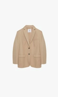 Anine Bing Quinn Blazer - Deep Sand