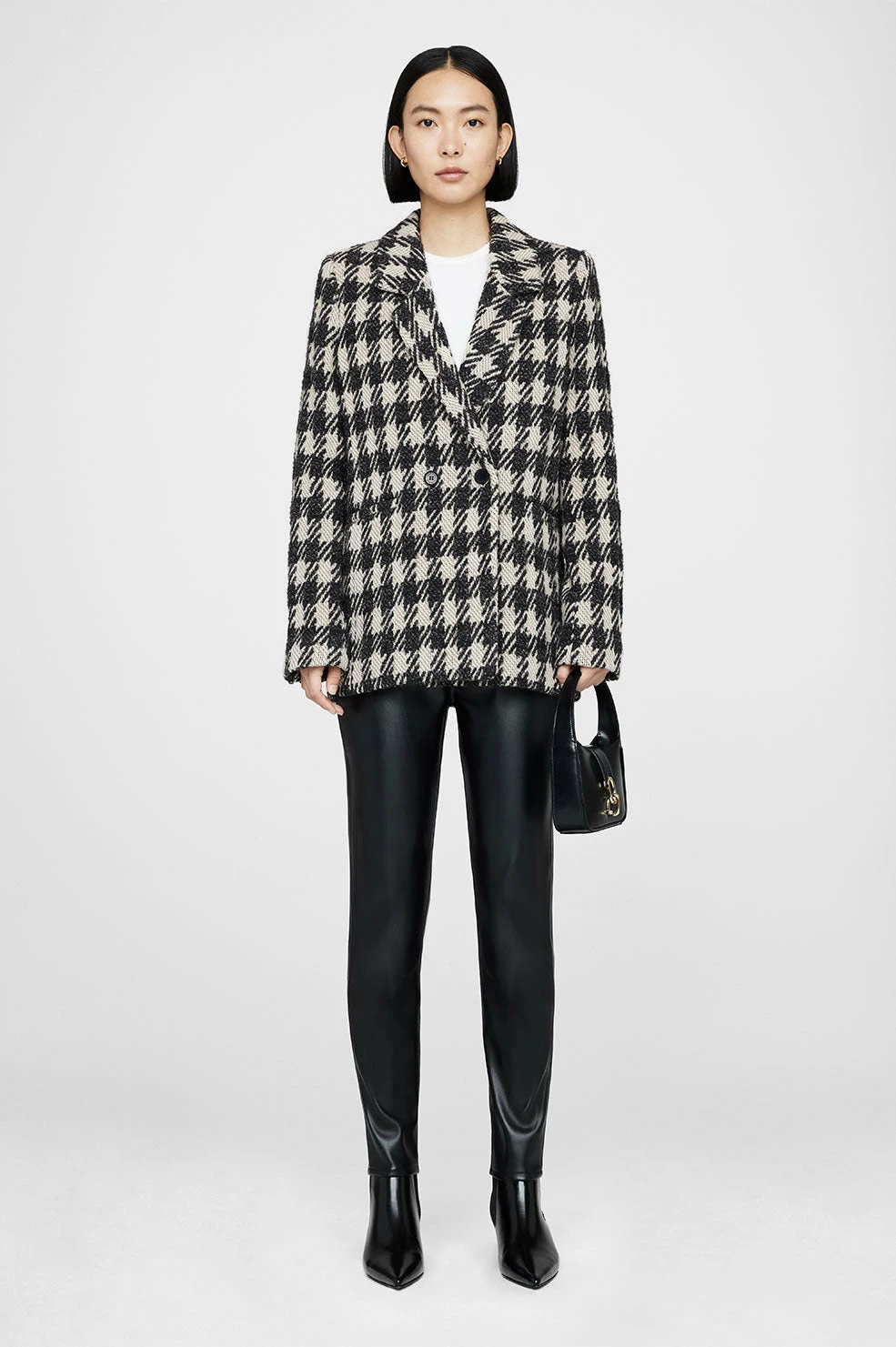 Anine BingDiana Blazer - Tan And Black 2 Anine BingDiana Blazer - Tan And Black - Image 2