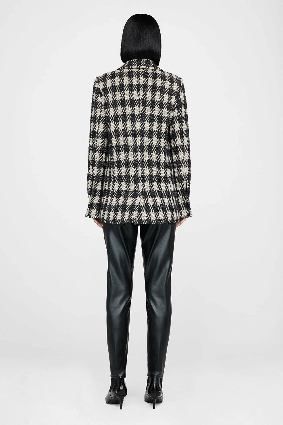 Anine BingDiana Blazer - Tan And Black 4 Anine BingDiana Blazer - Tan And Black - Image 4