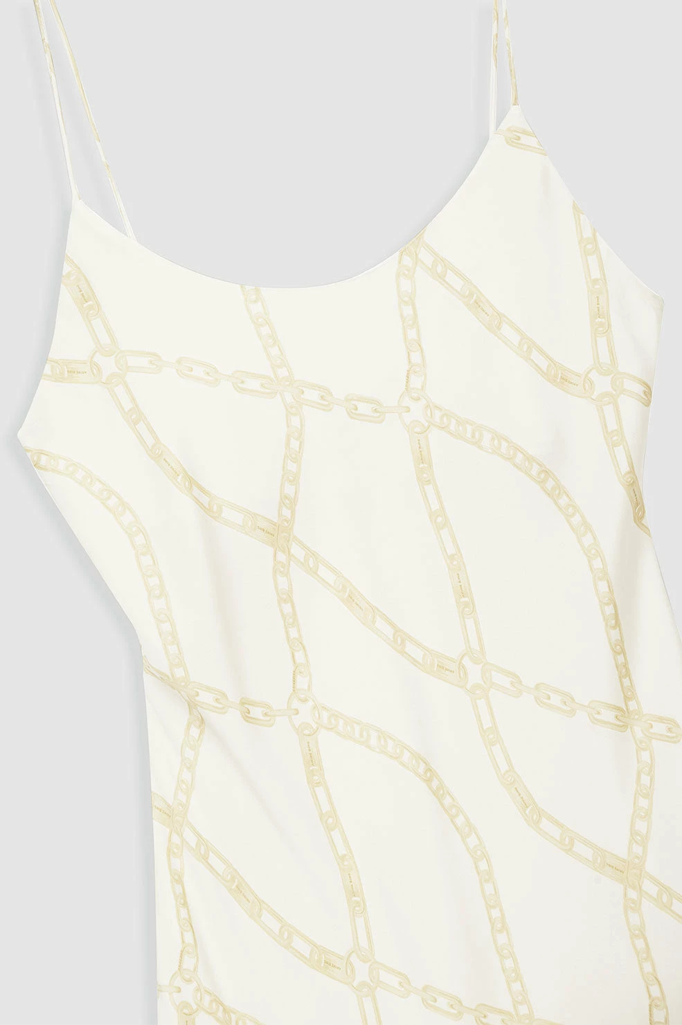 Anine BingLisette Slip Dress - Cream And Tan Link Print 4 Anine BingLisette Slip Dress - Cream And Tan Link Print - Image 4