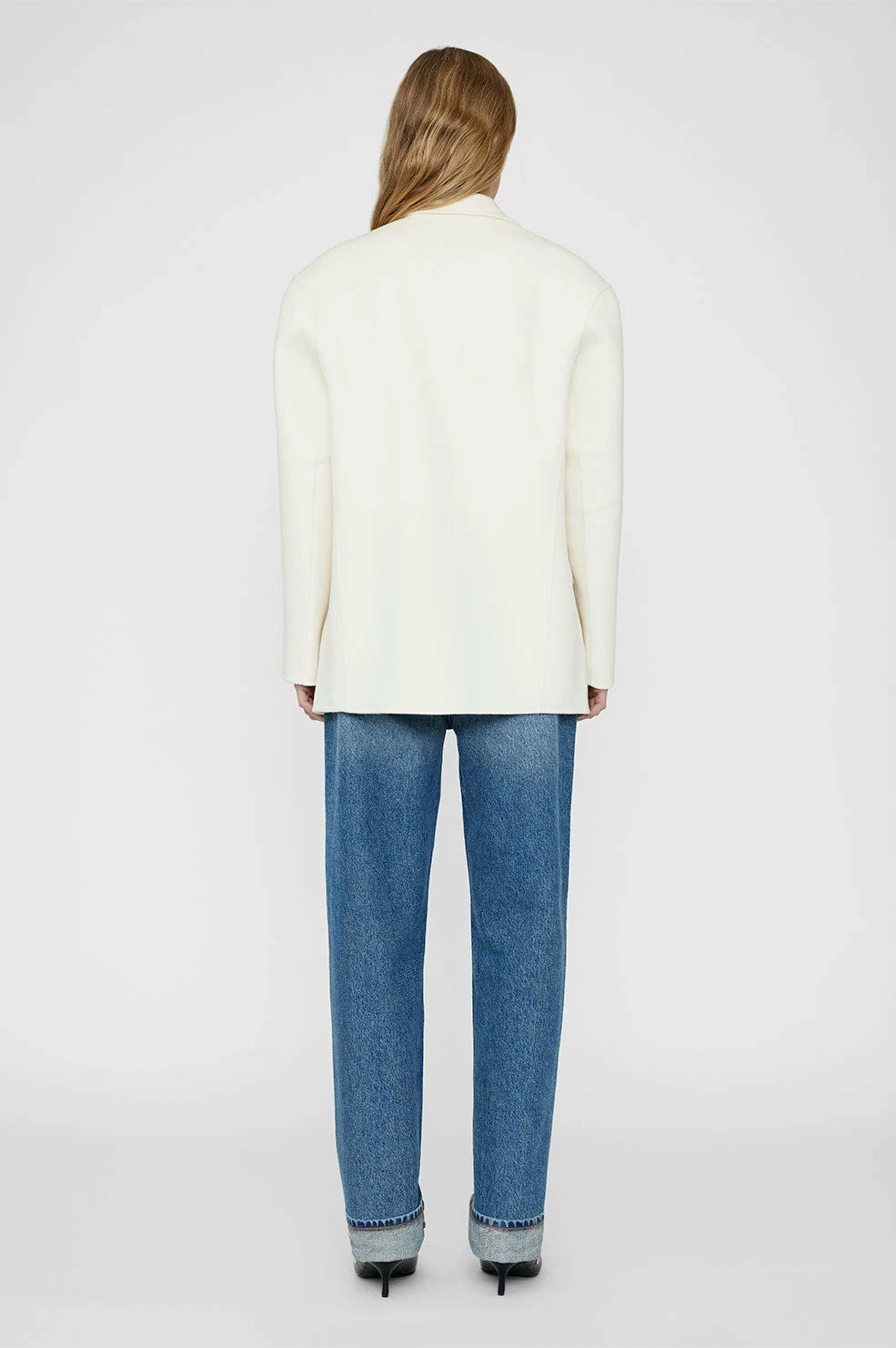 Anine BingQuinn Blazer - White 3 Anine BingQuinn Blazer - White - Image 3