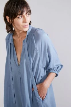 LaingCeleste Dress - Washed Blue -Viktoria & Woods shop Celeste Dress WashedBlue 1033@2x scaled