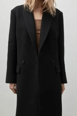 St. AgniDouble Breasted Wool Coat - Black -Viktoria & Woods shop Double brested Wool Coat Black4 copy 1000x 98297f17 e119 47ab a135 efe50e68183e@2x