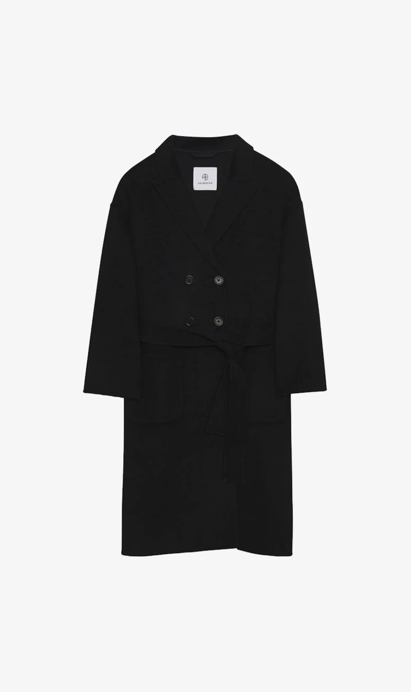 Anine BingDylan Coat - Black 1 Anine BingDylan Coat - Black
