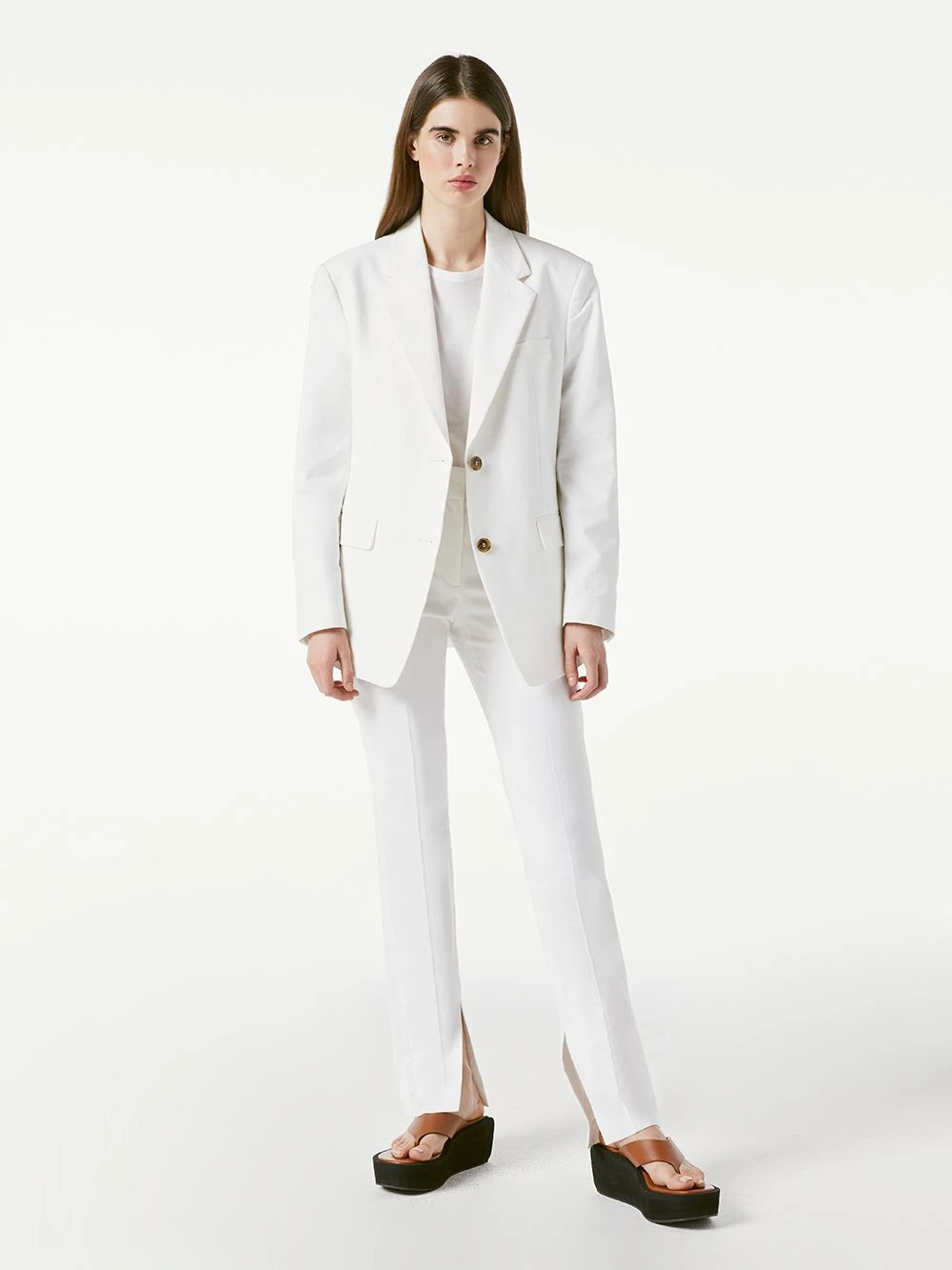 Frame DenimGrandfather Jacket - Suiting White 2 Frame DenimGrandfather Jacket - Suiting White - Image 2