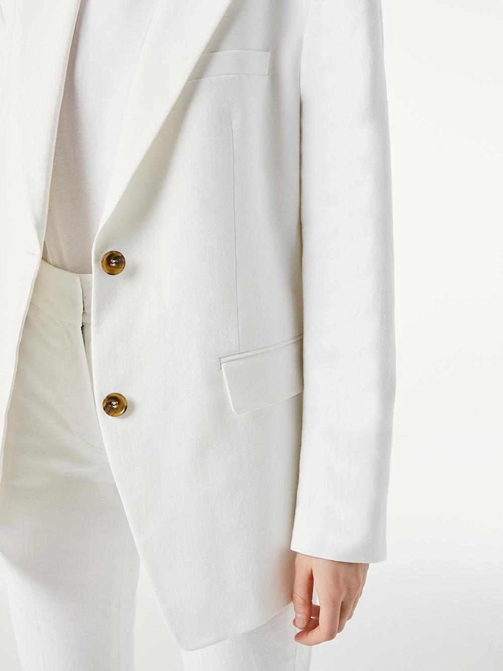 Frame DenimGrandfather Jacket - Suiting White 5 Frame DenimGrandfather Jacket - Suiting White - Image 5