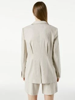 Frame DenimMadison Blazer - Khaki Multi -Viktoria & Woods shop LWOT0611 KHAKI MULTI FRSP21EC DAY04 0028HR 1@2x