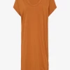 BassikeBoxy T.Shirt Dress - Orange Rust