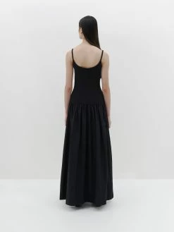 BassikeGathered Strap Contrast Tank Dress - Black -Viktoria & Woods shop PC22WFD152 gathered strap cntrast tank dress black BACK 2000x 8ea11931 61ee 44b9 8736 6418a321c226@2x