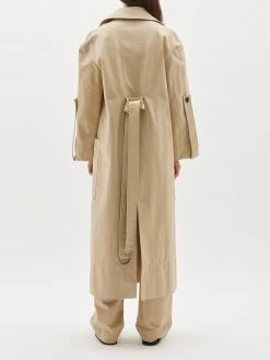 BassikeSlubbed Tab Detail Trench - Hemp Seed 9 BassikeSlubbed Tab Detail Trench - Hemp Seed -Viktoria & Woods shop PC22WFJ03slubbedtabdetailtrenchhempseed side 2000x 37351f59 d1ea 472b bc0f 36e4a8c61c09@2x