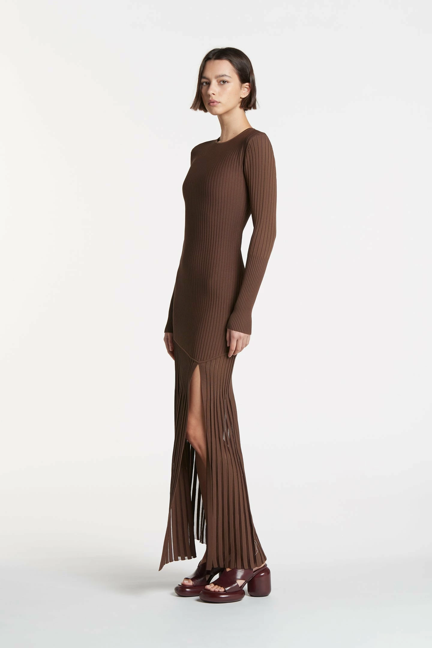 SIR THE LABELSylvie Long Sleeve - Chocolat 4 SIR THE LABELSylvie Long Sleeve - Chocolat - Image 4