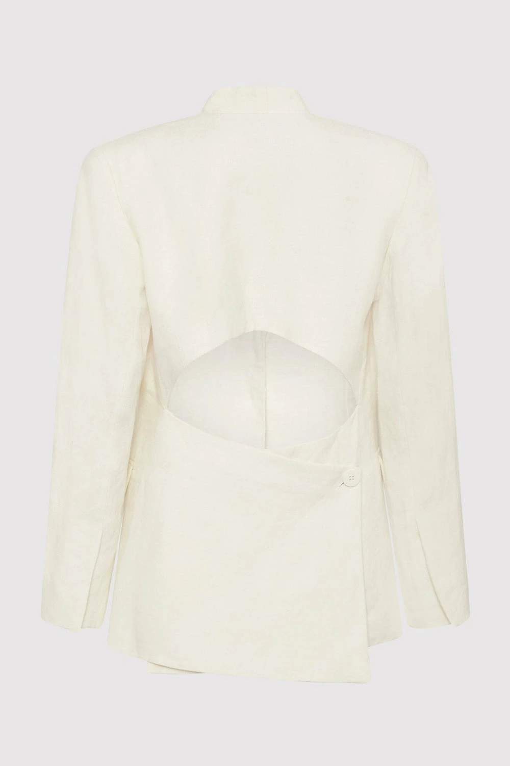 St AgniLinen Cut Out Blazer - Ivory 5 St AgniLinen Cut Out Blazer - Ivory - Image 5