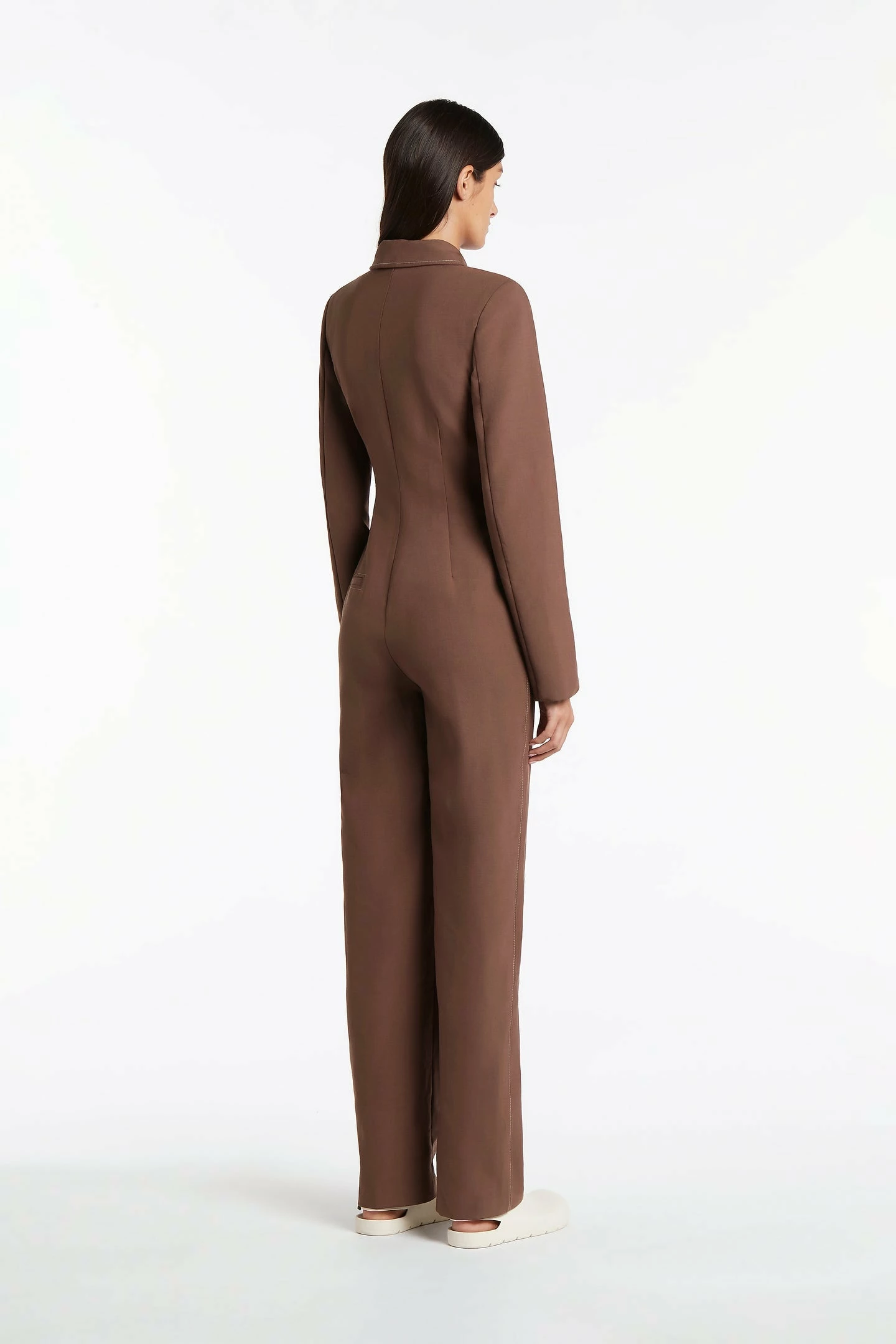 SIR THE LABELAdrien Jumpsuit - Chocolate 2 SIR THE LABELAdrien Jumpsuit - Chocolate - Image 2