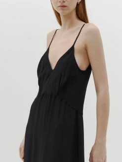 BassikeSilk Longerline Slip Dress - Black 6 BassikeSilk Longerline Slip Dress - Black -Viktoria & Woods shop SS22WFD110 silk longerline slip dress black DETAIL1 2000x b9e08cba c621 4c74 9b39 7b3a3f0baeb0@2x