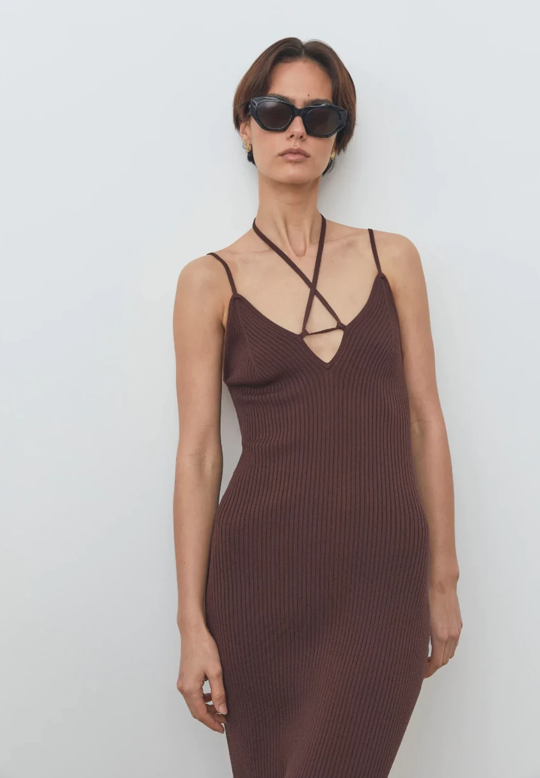 Viktoria & WoodsReynolds Dress - Cacao 4 Viktoria & WoodsReynolds Dress - Cacao - Image 4