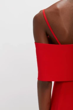 Victoria BeckhamOff-Shoulder Bandeau Dress - Tomato 8 Victoria BeckhamOff-Shoulder Bandeau Dress - Tomato -Viktoria & Woods shop Screenshot2023 01 05at9.19.45AM@2x