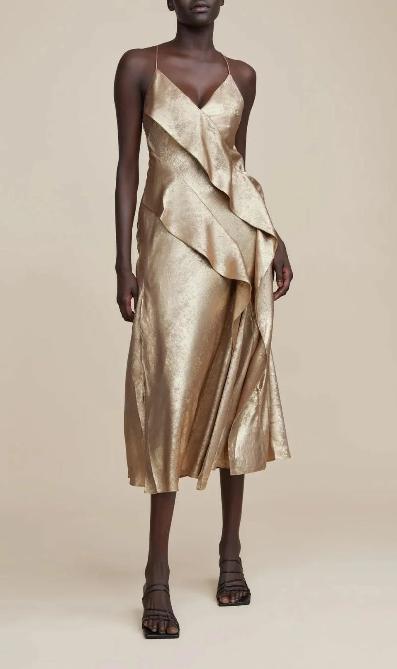 ACLERQueensbridge Dress - Gold 1 ACLERQueensbridge Dress - Gold