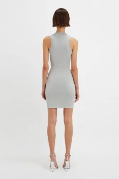 Victoria BeckhamVB Body Lurex Fitted Mini - Silver 8 Victoria BeckhamVB Body Lurex Fitted Mini - Silver -Viktoria & Woods shop VictoriaBeckham VBBodyFittedMiniDressinSilver SILVER 1123KDR004400A 2700 4050 247 LR Back Model4 JPG2 2200x 5b5994fa 3bdd 4755 822e 0c986385af4b@2x scaled