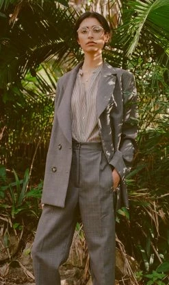 MahsaGentleman Blazer - Silver Grey