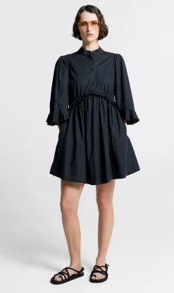 Karen WalkerOrganic Cotton Blossom Dress - Black