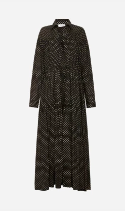 MatteauTiered Drawcord Dress - Polka