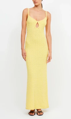 Bec + BridgeEffie Knit Key Maxi Dress - Daffodil Yellow