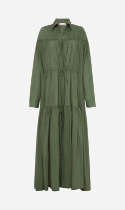 MatteauTiered Drawcord Dress - Fern