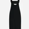 Victoria BeckhamVB Body Fitted Midi Dress - Black