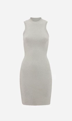 Victoria BeckhamVB Body Lurex Fitted Mini - Silver