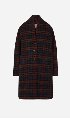 Isabel MarantGabriel Coat - Multicolor Black