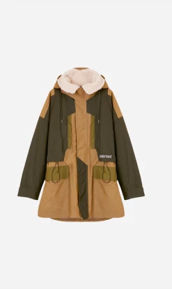 Isabel MarantGane Coat - Dark Khaki