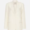 St AgniLinen Cut Out Blazer - Ivory