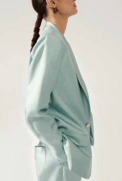 Silk LaundryTwill Miami Blazer - Mist -Viktoria & Woods shop media 1200x a6602369 87c6 40b0 a96c 7b41c776c56e@2x