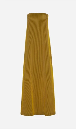 Camilla And MarcIzaro Maxi Dress - Yellow / Brown