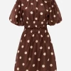 SIR THE LABELVivi Open Back Mini Dress - Marlon Polka Dot