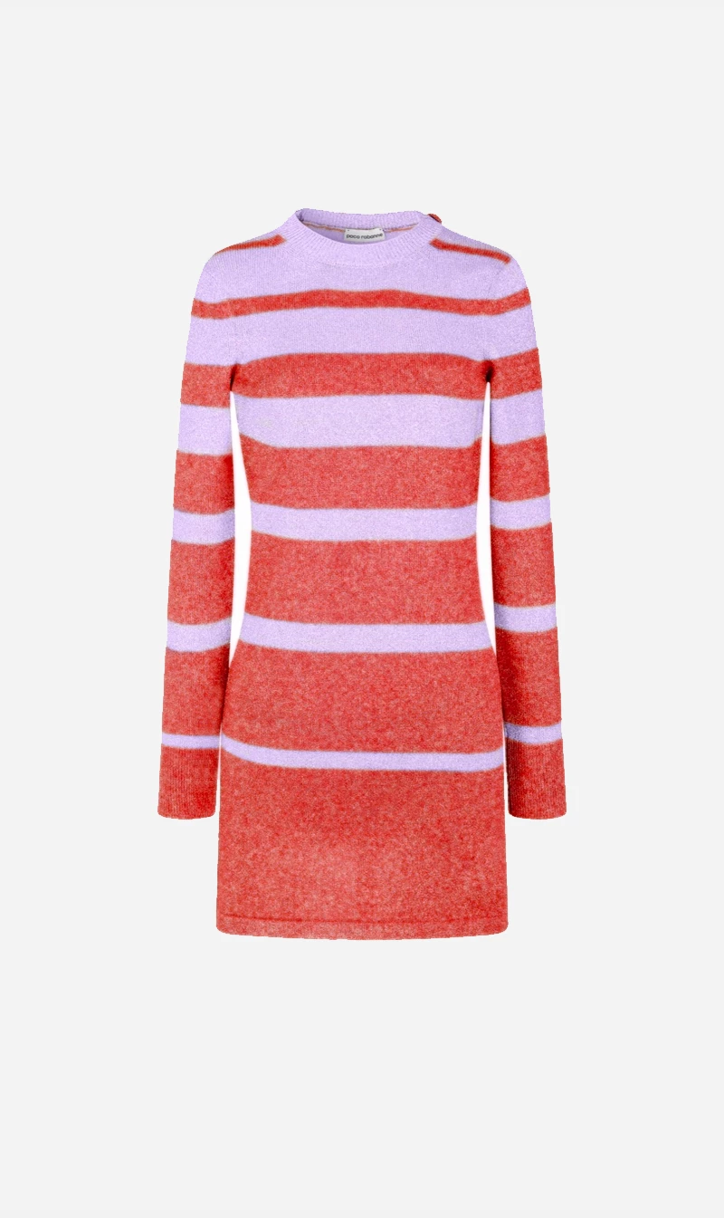 Paco RabanneRobe Short Dress - Purple/Red 1 Paco RabanneRobe Short Dress - Purple/Red